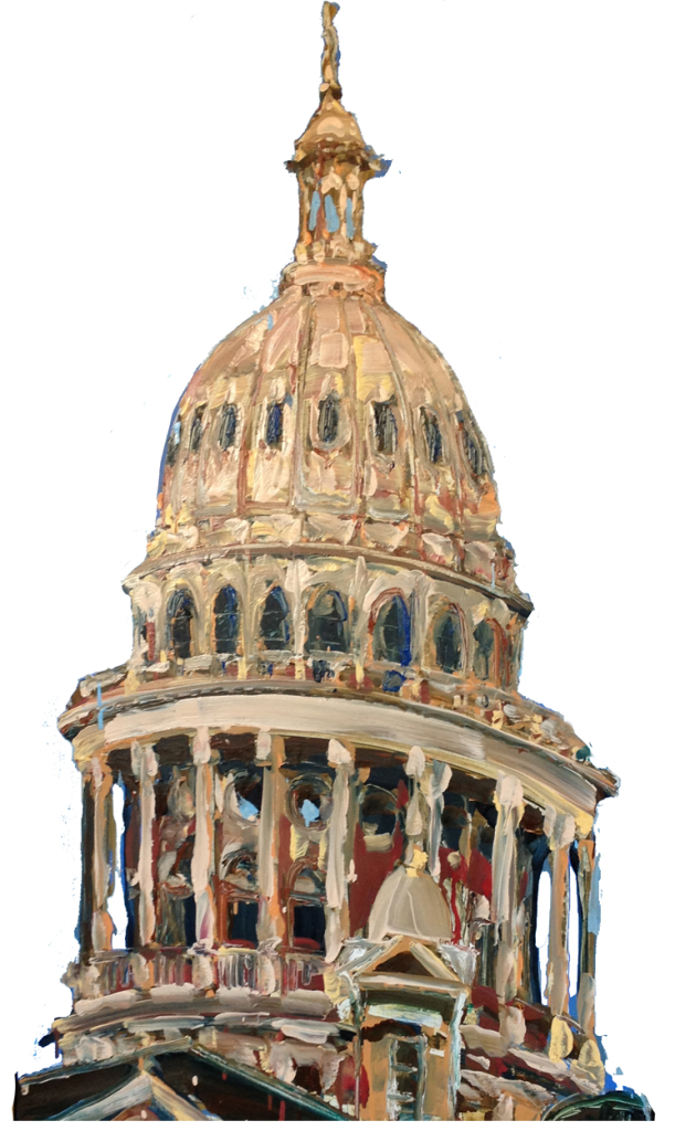 Capitol Painting with White Background